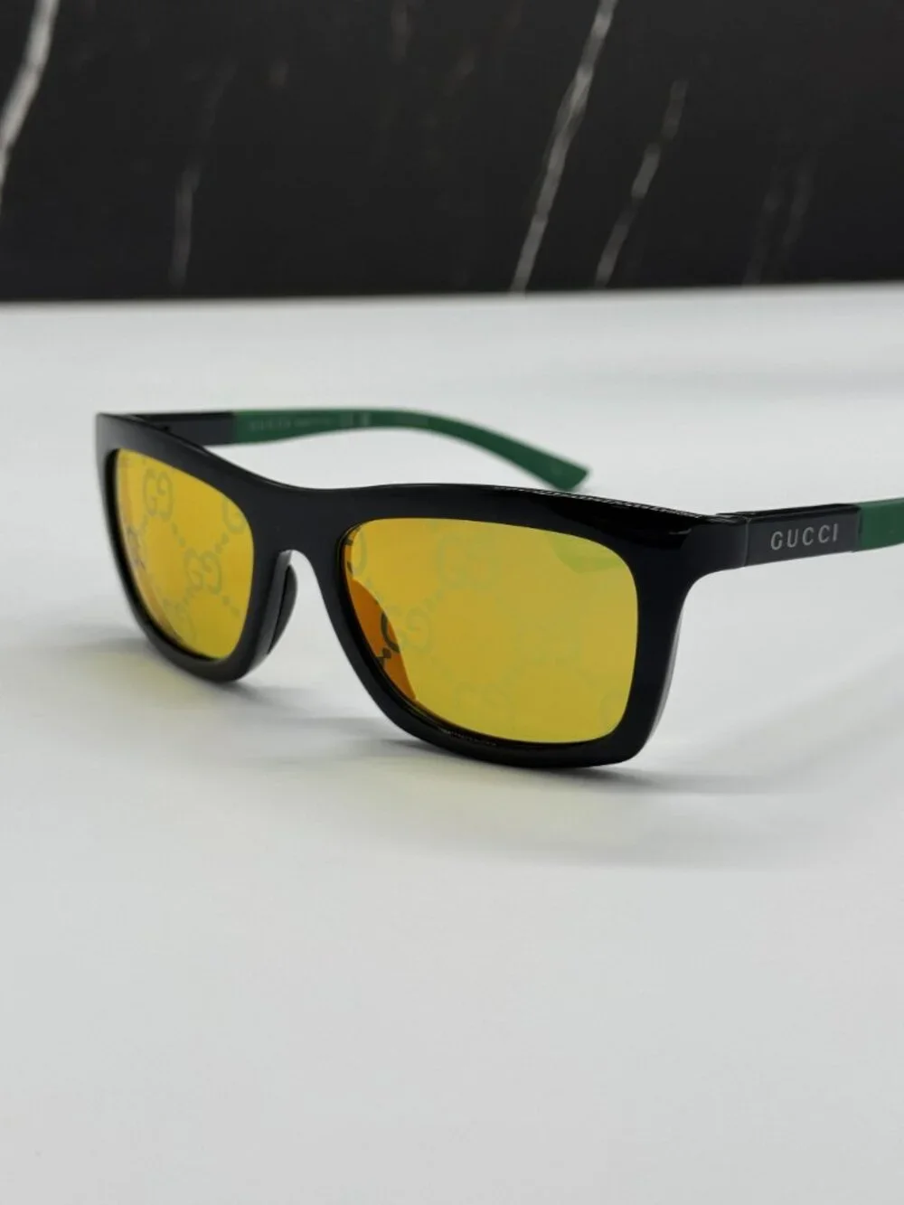 NEW GUCCI GG1735S 005 BLACK/GREEN UNISEX SUNGLASSES